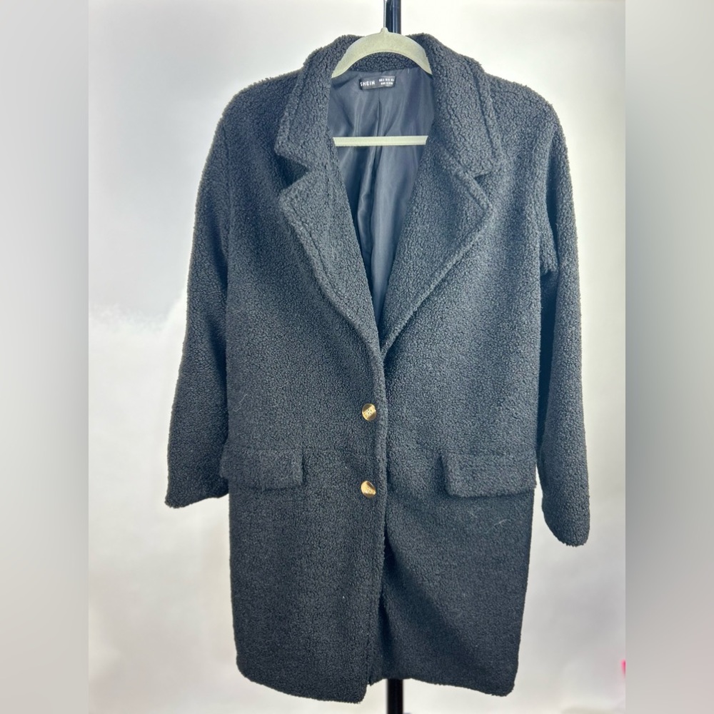 Shein - Black Teddy Jacket